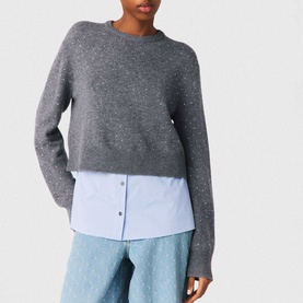 Embellished Trim Sweater