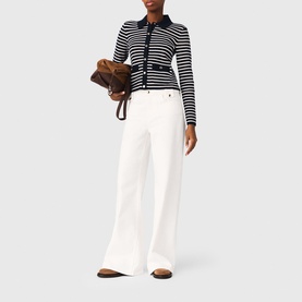 Striped Polo Cardigan