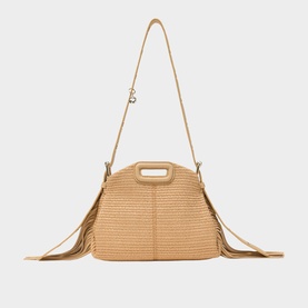 Miss M Raffia Effect Mini Bag