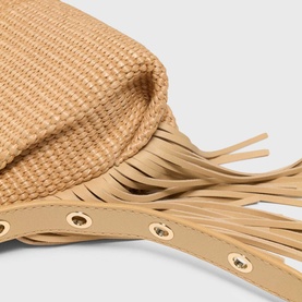 Miss M Raffia Effect Mini Bag