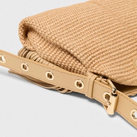 Miss M Raffia Effect Mini Bag