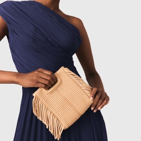 M Mini Raffia Effect Bag