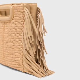 M Mini Raffia Effect Bag