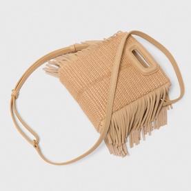M Mini Raffia Effect Bag