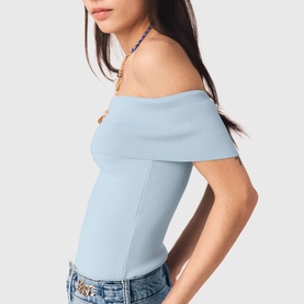 Momency Open Shoulder Sweater