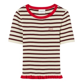 Striped Knit T-Shirt