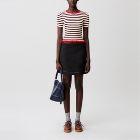 Striped Knit T-Shirt