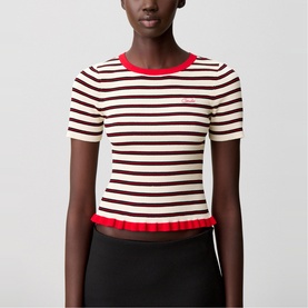 Striped Knit T-Shirt