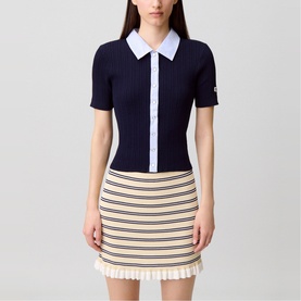 Ribbed Hybrid Shirt