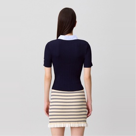 Ribbed Hybrid Shirt
