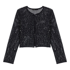 Sequin Cropped Jacket