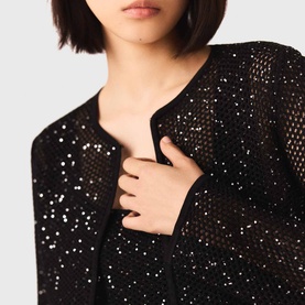 Sequin Cropped Jacket