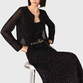 Sequin Cropped Jacket
