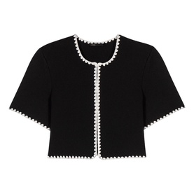 Scalloped Cropped Jacket