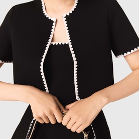 Scalloped Cropped Jacket