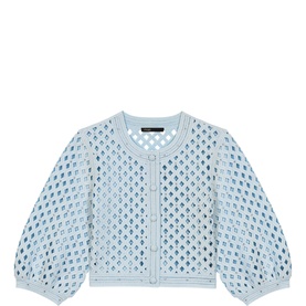 Embellished Crochet Cardigan