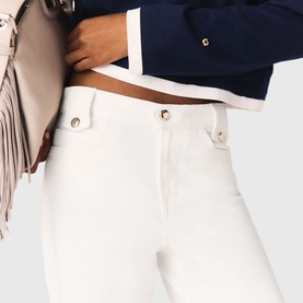 Denim High-Rise Flared Jeans