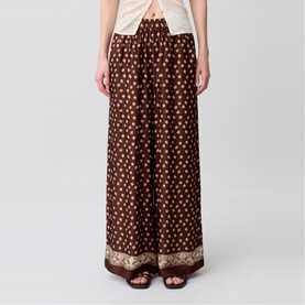 Floral Wide Leg Trousers