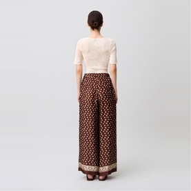 Floral Wide Leg Trousers