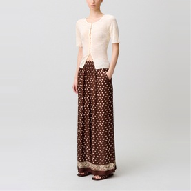 Floral Wide Leg Trousers