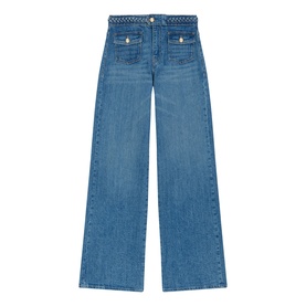 Pantivick Braided Waist Jeans