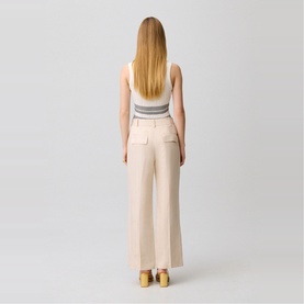Cropped Flared Trousers