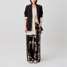 Floral Straight Leg Trousers