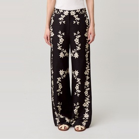 Floral Straight Leg Trousers