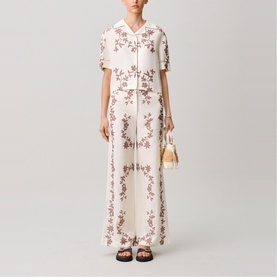 Floral Straight Leg Trousers