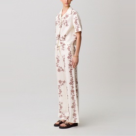 Floral Straight Leg Trousers