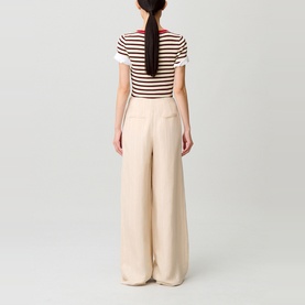 Striped Wide Leg Trousers
