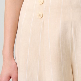 Striped Wide Leg Trousers