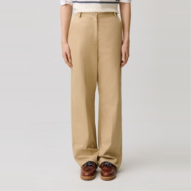 Pressed Crease Straight Leg Trousers