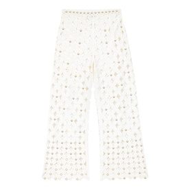 Mirror Crochet Straight Leg Trousers