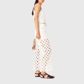 Mirror Crochet Straight Leg Trousers