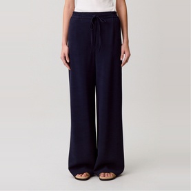 Drawstring Wide Leg Trousers