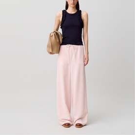 Drawstring Wide Leg Trousers