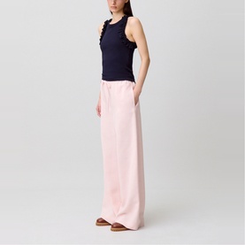 Drawstring Wide Leg Trousers