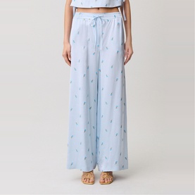 Floral Wide Leg Trousers