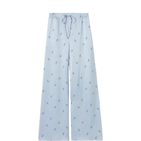 Floral Wide Leg Trousers