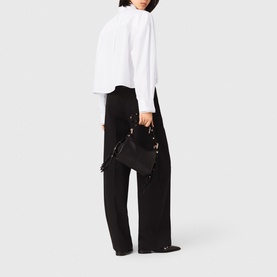 Balloon High-Rise Wide Leg Suit Trousers