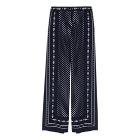 Printed Wide Leg Trousers