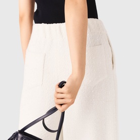 Tweed High-Rise Wide Leg Trousers