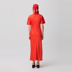 Hardware Detail Flared Dress