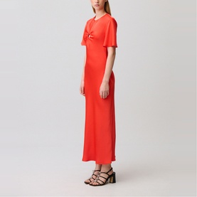 Hardware Detail Flared Dress