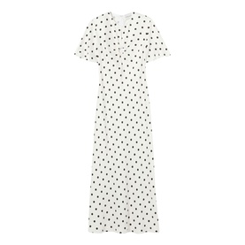Keyhole Polka Dot Dress
