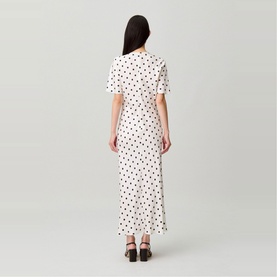 Keyhole Polka Dot Dress