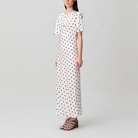 Keyhole Polka Dot Dress