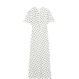 Keyhole Polka Dot Dress