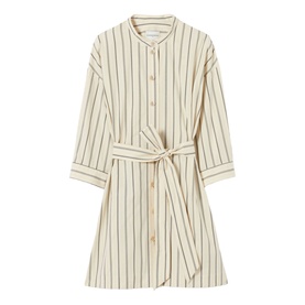 Striped Mini Shirt Dress